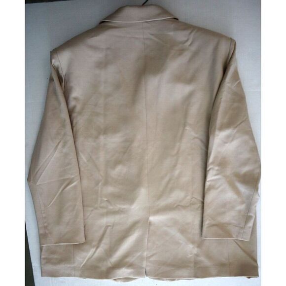 ASOS Edition Curve F101826 Women's Sz 20 Beige Single Breasted One-Button Blazer - Picture 2 of 4